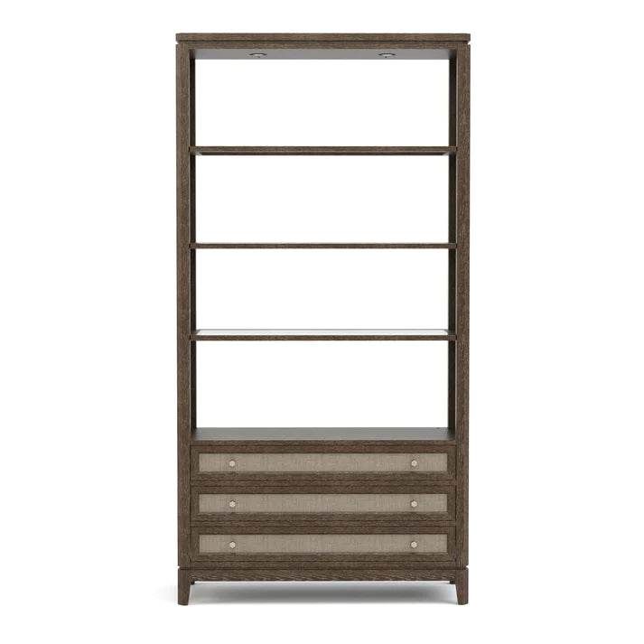 Maidstone Bookcase, Woven Jute