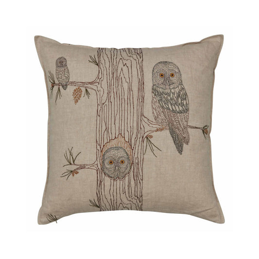 Owl Family Tree Pillow