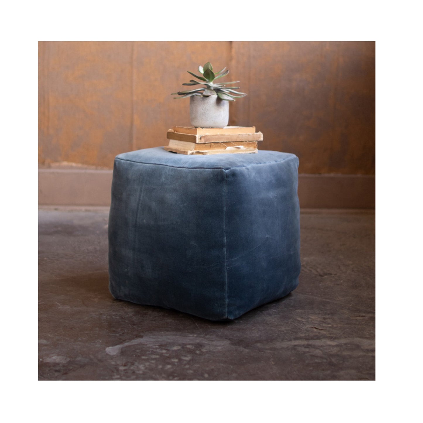 Velvet Pouf