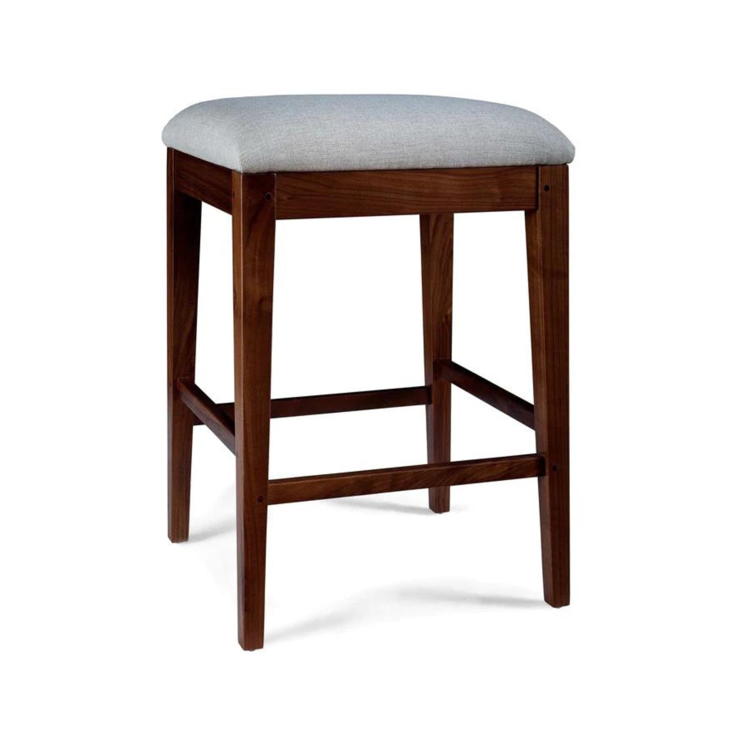 Rustic Walnut Counter Stool