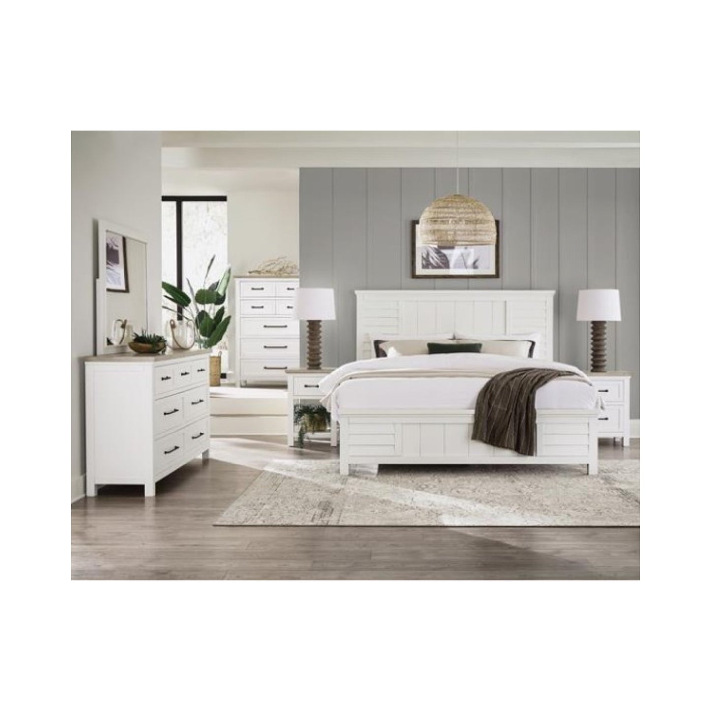 Cora Queen Panel Bed