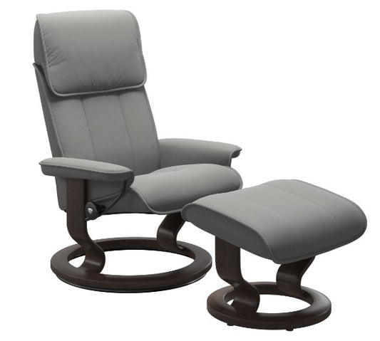Admiral Classic Base Recliner with Ottoman