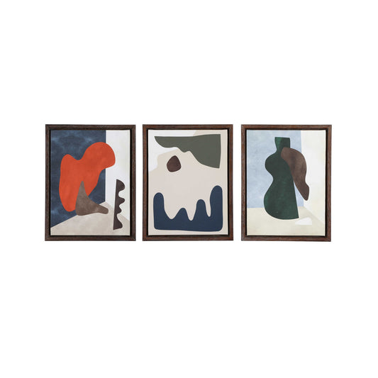 Oblique Orchestra Framed Canvases; Set of 3