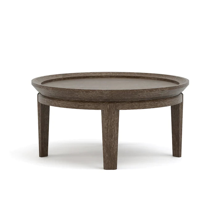 Maidstone 28-inch Round Cocktail Table, Woven Jute