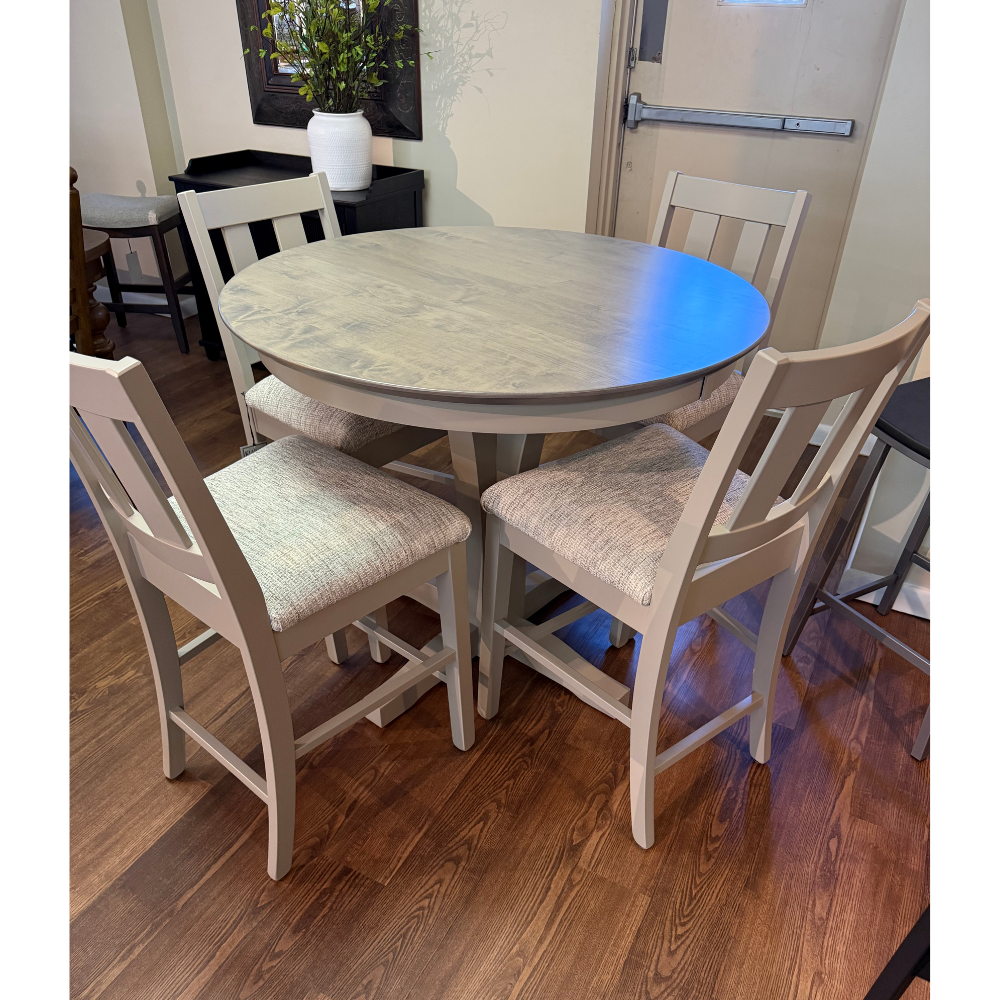 Country View Counter Table & 4 Stools