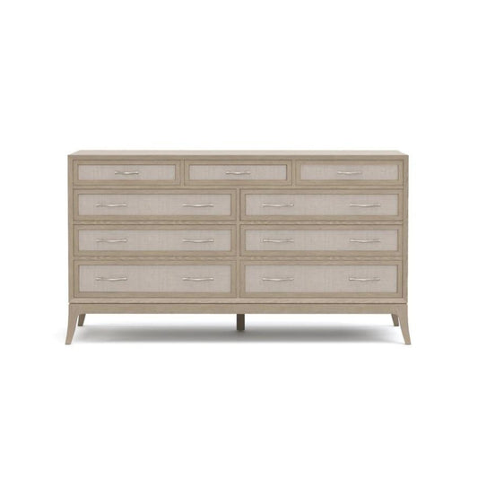 Maidstone Nine-Drawer Dresser, Woven Jute