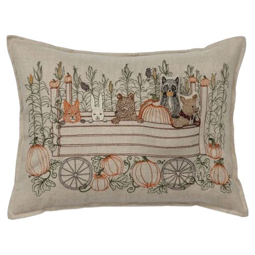 Fall Hayride Pocket Pillow