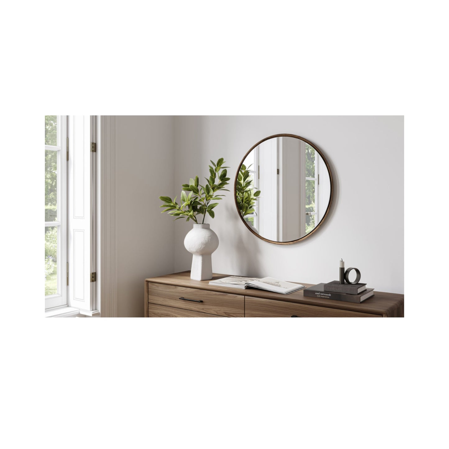 Linq Round Wall Mirror