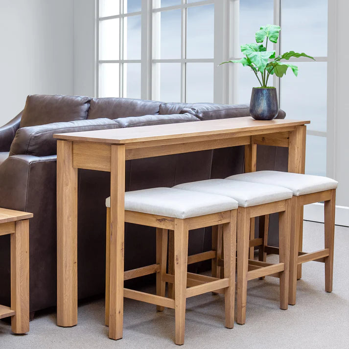 Rustic Oak Counter Stool