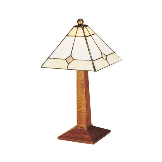 Small Lamp with Art Glass Shade