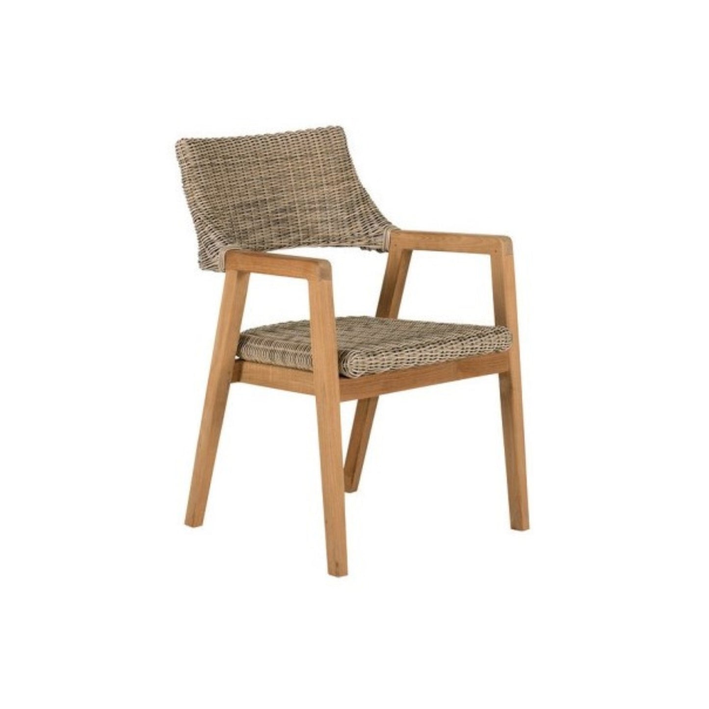 Spencer Teak/Wicker Dining Armchair