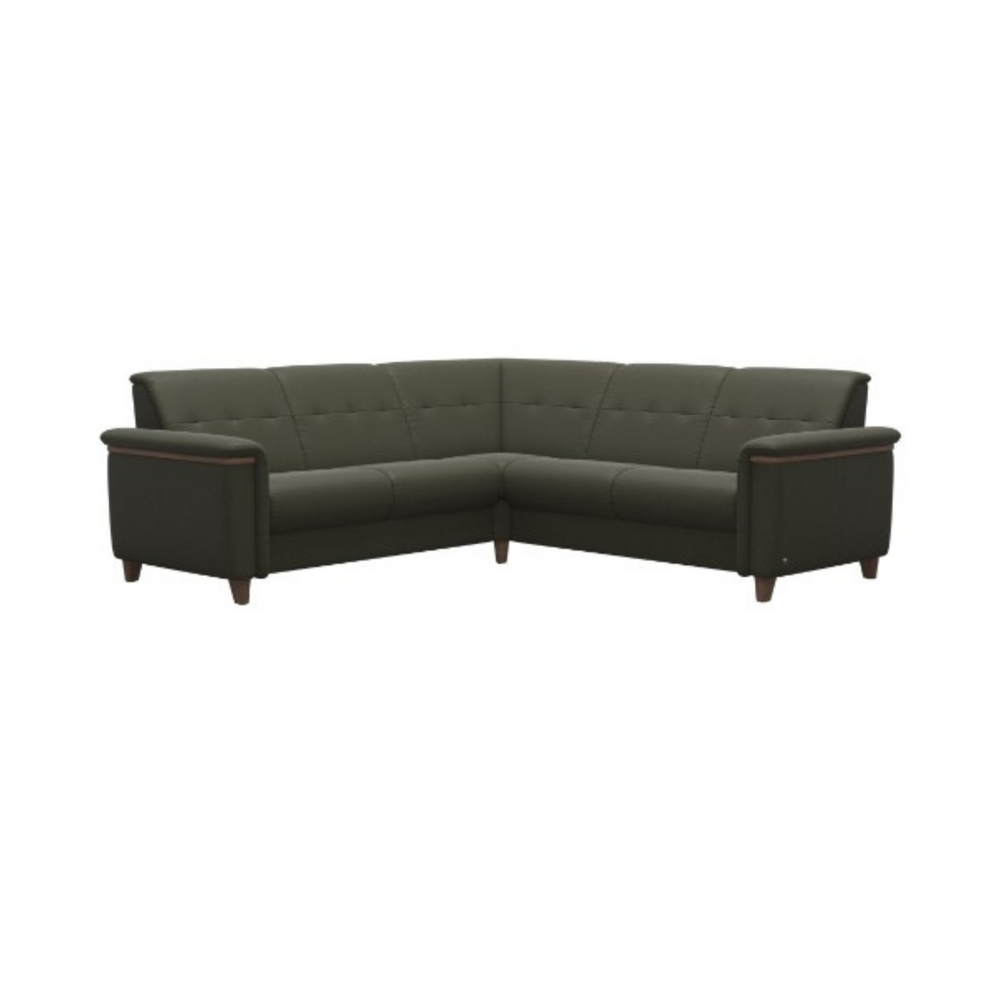 Flora Sectional with Wood