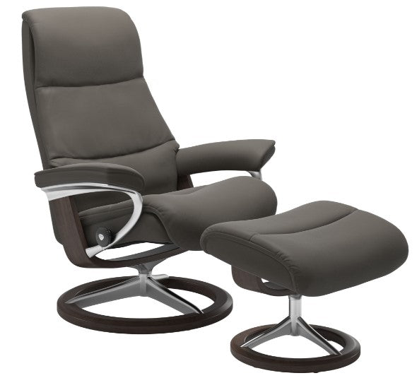 View Signature Base Recliner with Ottoman