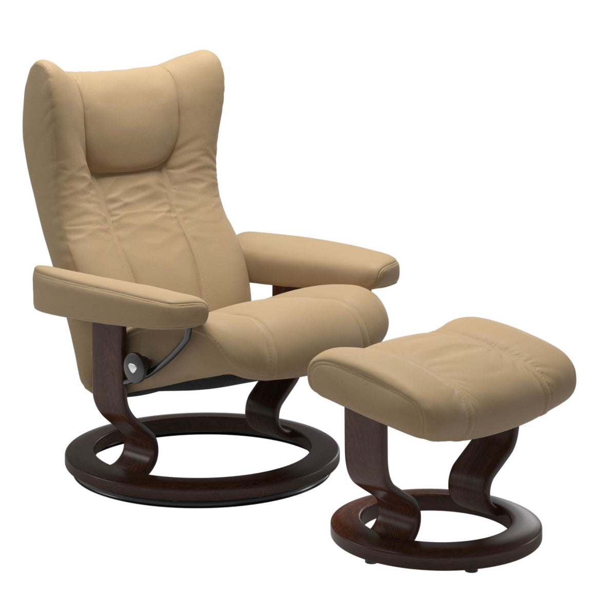 Wing Classic Chair & Ottoman
